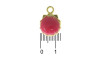 Pingente, Concha, Ouro/Rosa Choque