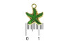 Pingente, Estrela do Mar, Ouro/Verde