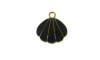 Pingente, Concha, Ouro/Preto