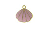 Pingente, Concha, Ouro/Rosa Claro