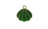 Pingente, Concha, Ouro/Verde