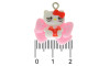 Pingente, Resina, Hello Kitty, Branco/Vermelho