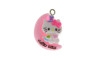 Pingente, Resina, Hello Kitty, Branco/Rosa