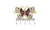 Kit Piercing Borboleta, Rosa