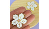 Piercing de Passantes, Flor, Ouro, Branco