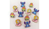 Piercing de Rebite, Stitch, Azul/Azul Claro/Roxo