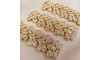 Cabedal Folhas, Passante, Ouro/Cristal