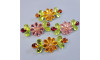Cabedal Cris, Banhado, Rebite, Rosa/Verde