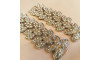 Cabedal Folhas, Passante, Prata/Cristal