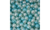 Pérola ABS, 08mm, Azul Mesclado