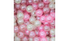 Pérola ABS, 10mm, Misturado Rosa/Rosa Envelhecido/Creme