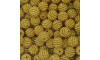 Pérola Craquelada Amora, 10mm, Amarelo Dourado