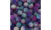 Pérola Craquelada Amora, 10mm, Mesclado Branco/Turquesa/Rosa/Roxo