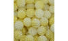 Pérola Craquelada Amora, 12mm, Mesclado Amarelo/Branco