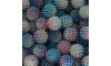 Pérola Craquelada Amora, 12mm, Mesclado Branco/Turquesa/Rosa Claro