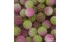 Pérola Craquelada Amora, 12mm, Mesclado Branco/Rosa/Verde