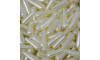 Gota de Pérola ABS, Furo Passante, 07mm x 18mm, Creme
