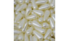 Gota de Pérola ABS, Furo Passante, 08mm x 16mm, Creme