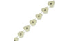 Aljofre de Pérola, Flor Espiral 13mm, Creme