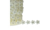 Aljofre de Pérola, Flor 14mm Cinco Pétalas, Creme