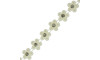 Aljofre de Pérola, Flor 14mm Cinco Pétalas, Creme