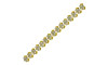 Aljofre de ABS Metalizado, 14mm, Dourado/Cristal
