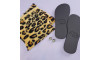 Kit Pantufa Slide Laço, Guepardo