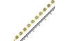 Kit Cabedal Carol, Amarelo Dourado