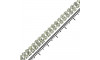 Fio de Strass, SS16, Duplo, Prata, Strass Cristal