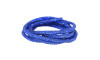 Tubo de Strass, 04mm, Fini para Cadarços, Azul