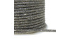 Tubo de Strass, 04mm, Fini para Cadarços, Grafite