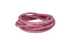 Tubo de Strass, 04mm, Fini para Cadarços, Rosa