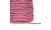 Tubo de Strass, 04mm, Fini para Cadarços, Rosa