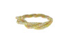 Tubo de Strass, 06mm, Amarelo/Cobre/Cristal