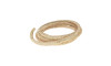Tubo de Strass, 06mm, Rosa Claro