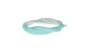 Tubo de Strass Meia Cana, 06mm, Azul Claro Furtacor