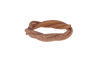 Tubo de Strass Meia Cana, 06mm, Marrom Ouro