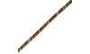 Tubo de Strass Meia Cana, 06mm, Marrom/Dourado
