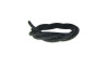Tubo de Strass Meia Cana, 06mm, Preto