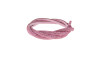 Tubo de Strass Meia Cana, 06mm, Rosa Claro