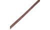Tubo de Strass Meia Cana, 06mm, Vermelho/Cristal
