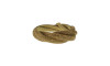 Tubo de Strass Meia Cana, 08mm, Marrom Ouro