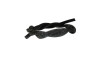 Tubo de Strass Meia Cana, 08mm, Preto