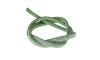 Tubo de Strass Meia Cana, 08mm, Verde Pistache/Cristal
