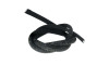 Tubo de Strass Meia Cana, 10mm, Preto