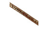 Tubo de Strass Meia Cana, 10mm, Rose Gold/Dourado