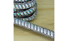 Tubo de Strass Meia Cana, 10mm, Preto/Furtacor/ Cristal