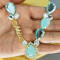 Cabedal Mãe, Gotas com Strass, Banhado, Rebite