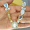 Cabedal Mãe, Gotas com Strass, Banhado, Rebite