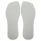 Sola Slim Square, 100% Borracha, Branco